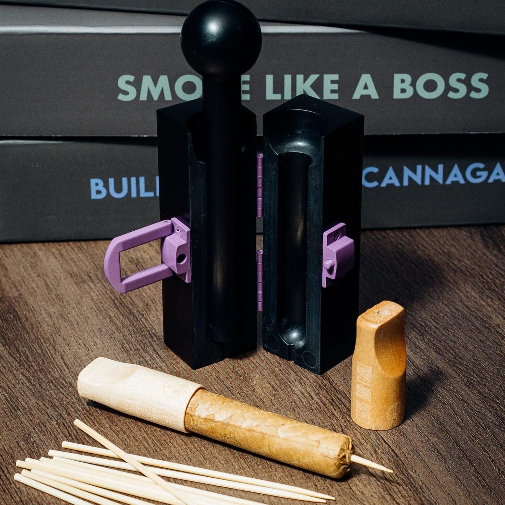 Refurbished CannaMolds Purple Rose Supply blunt roller, cannagar mold, joint roller, blunt wrap, joint vs blunt, blunt vs joint, preroll, pre-roll, hemp wrap, hemp blunt