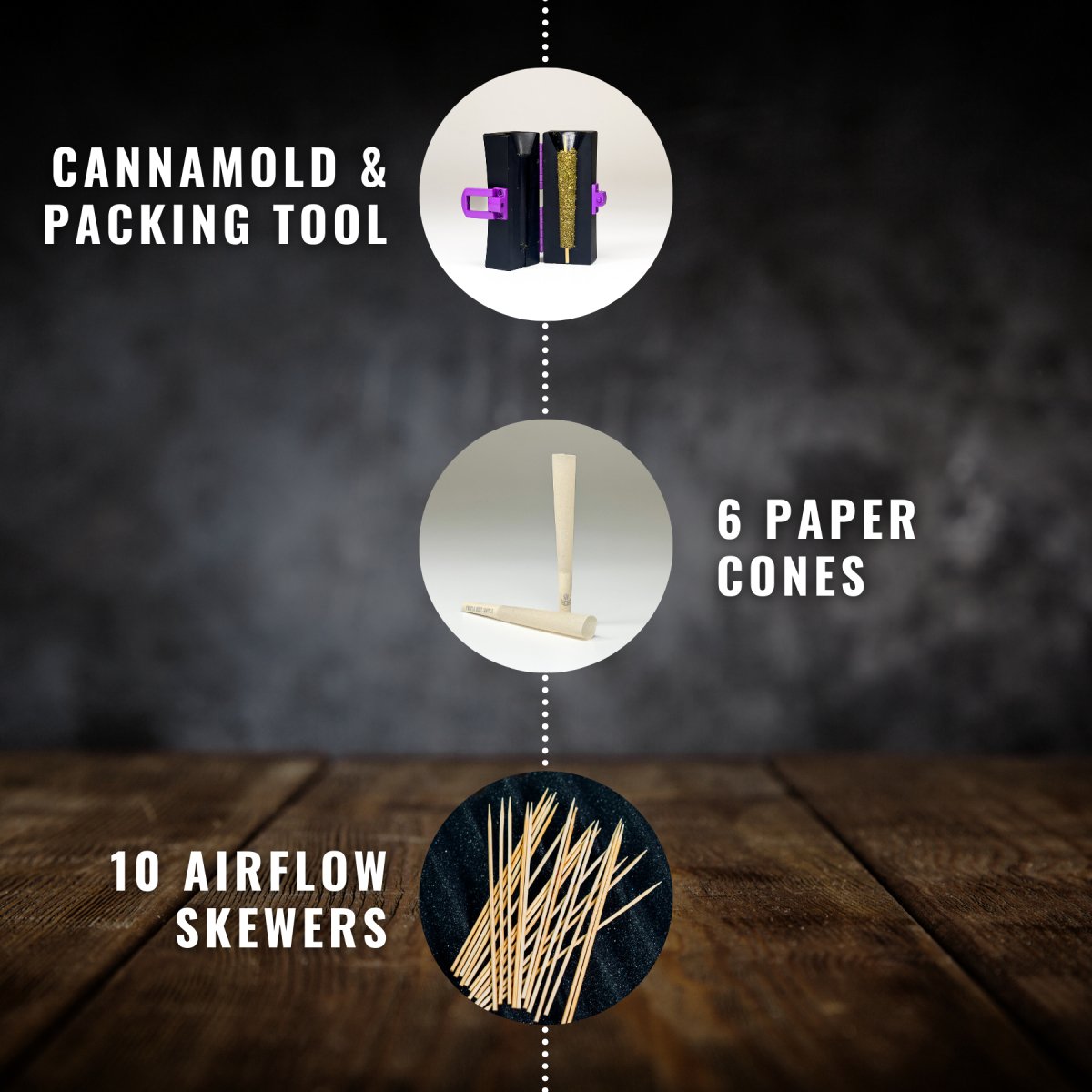 CONE MOLD KIT W/ 6 PRE-ROLLED CONES