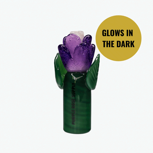 Purple Rose Supply x Empire Glassworks Limited Edition Rose Glass Tip