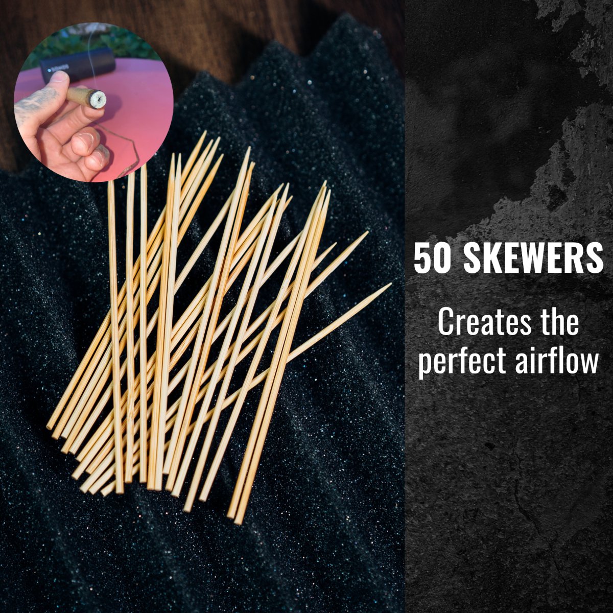 BAMBOO SKEWERS - Small (Pack of 50)