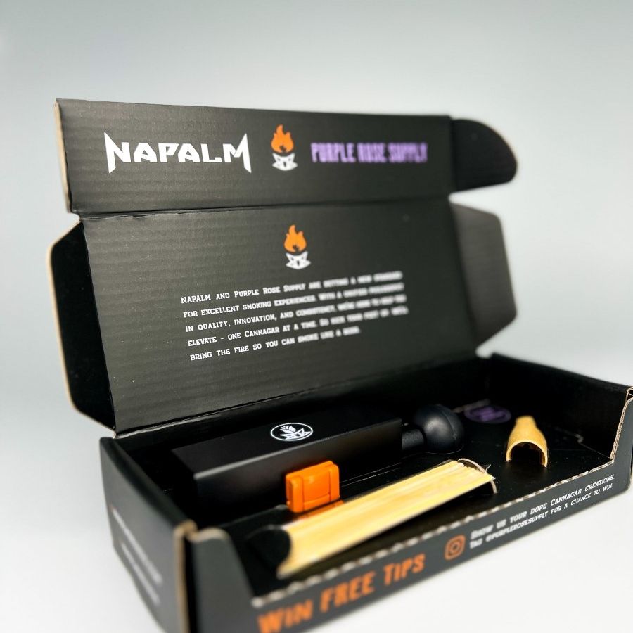 Limited Edition! | Wooden Tips: Napalm x Purple Rose Supply