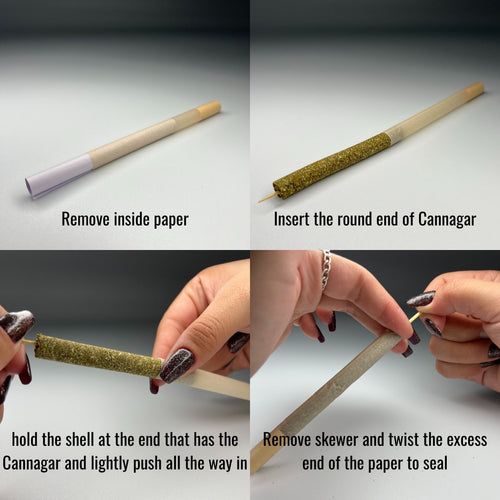 5 PACK PAPER HEMP SHELLS W/ PACKING TOOL - Choose from 4 Sizes